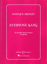Argento Everyone Sang Double Mixed Chorus A Cappel Sheet Music Songbook