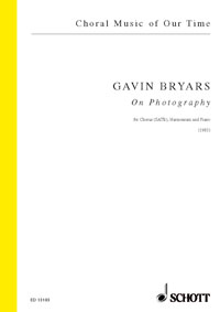 Bryars On Photography Latin Satb/harmonium/piano Sheet Music Songbook