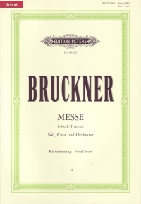 Bruckner Mass No 3 Fmin Choral Score Sheet Music Songbook