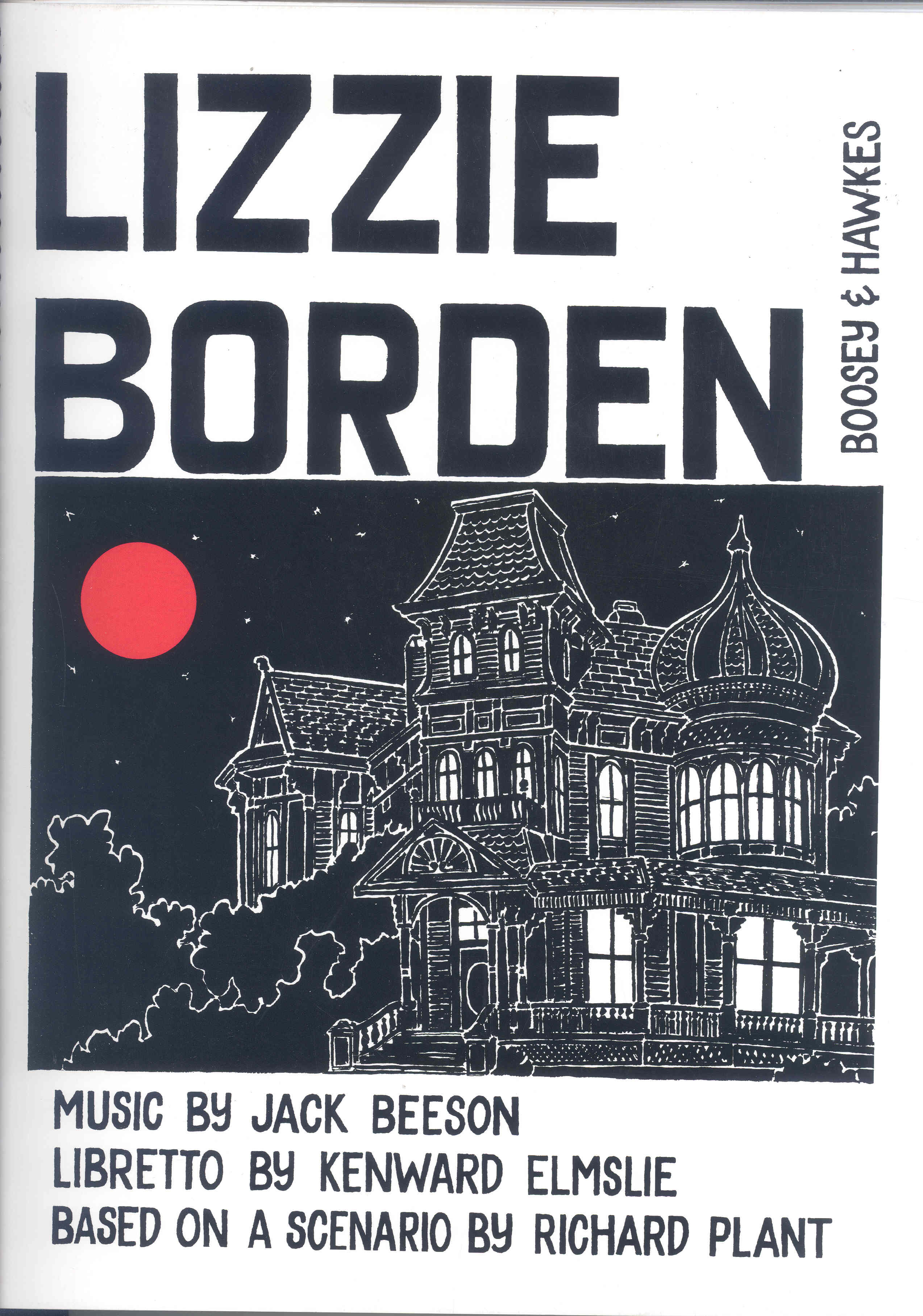 Beeson Lizzie Borden Vocal Score Sheet Music Songbook
