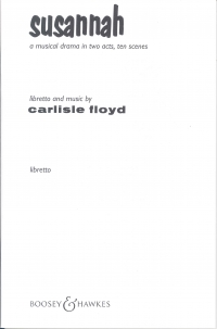 FLOYD SUSANNAH Libretto
