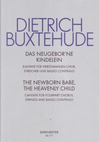 Buxtehude Das Neugeborne Kindelein Choral Score Sheet Music Songbook