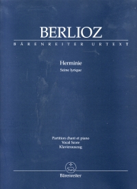 Berlioz Herminie (urtext) (fr) Choral Vocal Score Sheet Music Songbook