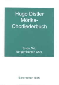 Distler Moerike Choral Song Book Op 19 Part 1 24 Sheet Music Songbook