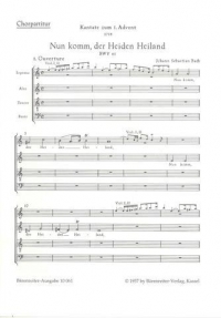 Bach Cantata Bwv 61 Choral Score Satb Sheet Music Songbook