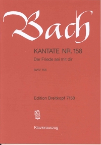Bach Cantata Bwv 158 Der Friede Pf Red & Voc Score Sheet Music Songbook