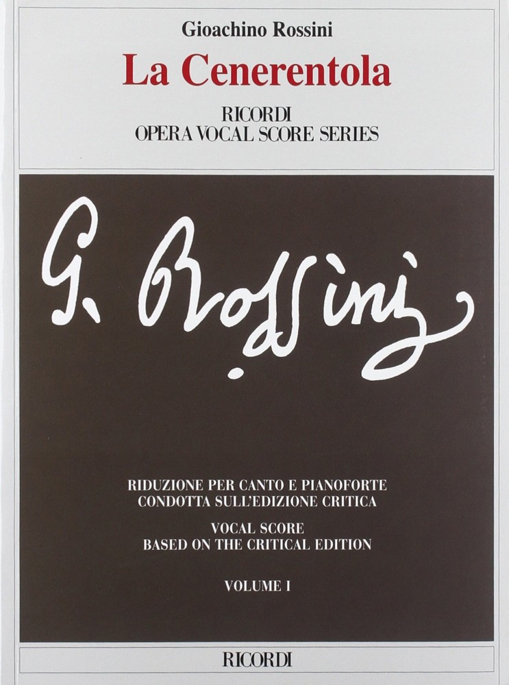 Rossini La Cenerentola 2 Volumes Vocal Score Sheet Music Songbook