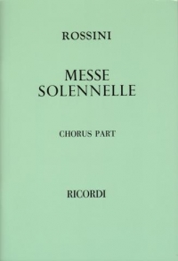 Rossini Petite Messe Solennelle Choral Part Sheet Music Songbook