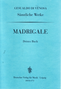 Gesualdo Madrigals In 5 Parts Book 3 Sheet Music Songbook