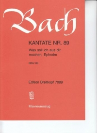Bach Cantata No 89 Was Sollich Aus Vocal Score Sheet Music Songbook