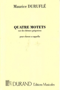 Durufle 4 Motets  On Themes Gregorian Op10 Latin Sheet Music Songbook