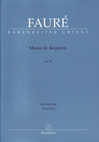 Faure Messe De Requiem Op48 Satb Vocal Score Sheet Music Songbook