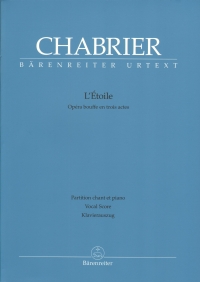 Chabrier Letoile Fr/ger Vocal Score Sheet Music Songbook