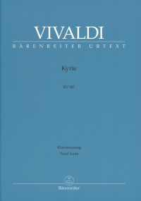 Vivaldi Kyrie Rv587 Latin Vocal Score Sheet Music Songbook