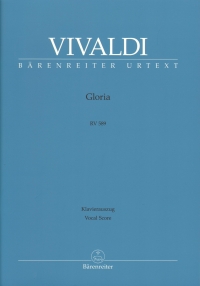Vivaldi Gloria Rv589 Latin Vocal Score Sheet Music Songbook