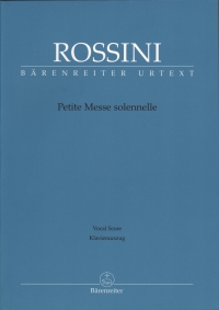 Rossini Petite Messe Solennelle Vocal Score Sheet Music Songbook