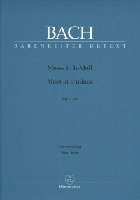 Bach Mass Bmin Bwv 232 Latin Vocal Score Revised Sheet Music Songbook