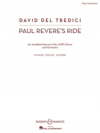 Del Tredici Paul Reveres Ride Piano Vocal Score Sheet Music Songbook