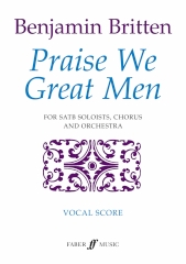 Britten Praise We Great Men Satb Vocal Score Sheet Music Songbook