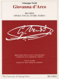 Verdi Giovanna Darco Vocal Score Sheet Music Songbook