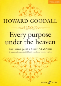 Goodall Every Purpose Under The Heaven Vocal Score Sheet Music Songbook