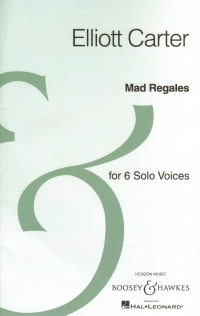 Carter Mad Regales 6 Solo Voices Sheet Music Songbook