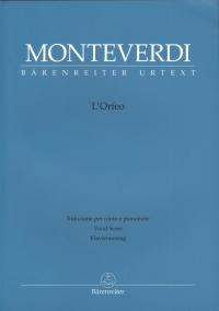 Monteverdi Lorfeo Vocal Score Alessandrini Sheet Music Songbook