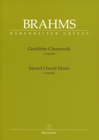 Brahms Sacred Choral Music A Cappella Sheet Music Songbook