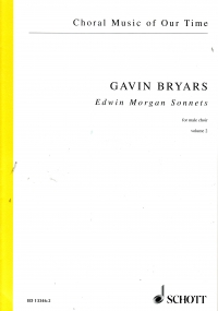 Bryars Edwin Morgan Sonnets Vol 2 Male Choir Sheet Music Songbook