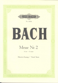 Bach Mass No.2 In A Bwv 234 Vocal Score Sheet Music Songbook