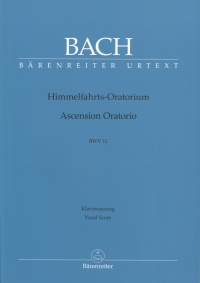 Bach Ascension Oratorio Bwv 11 Vocal: Score Sheet Music Songbook