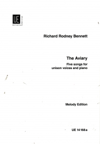 Bennett The Aviary Choral Score Minimum Order 10 Sheet Music Songbook
