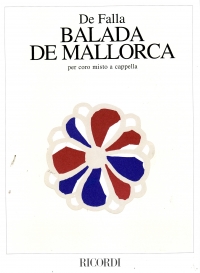 Falla Balada De Mallorca Per Coro Misto A Cappella Sheet Music Songbook