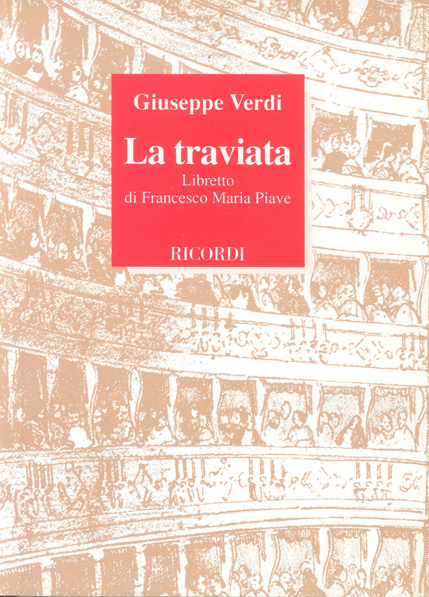 Verdi La Traviata Libretto Sheet Music Songbook