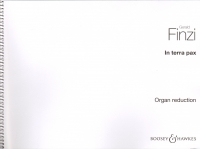 Finzi In Terra Pax Gower Choral & Organ Reduction Sheet Music Songbook