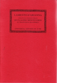 Monteverdi Lamento Darianna Ssatb Choral Score Sheet Music Songbook