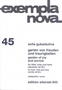 Gubaidulina Garten Von Freuden Vocal Score Sheet Music Songbook