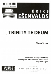 Esenvalds Trinity Te Deum Vocal Score Sheet Music Songbook