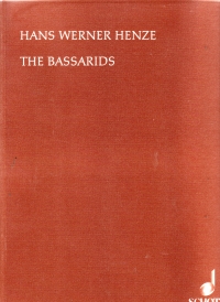 Henze The Bassarids Vocal Score Sheet Music Songbook