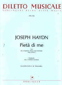 Haydn Pieta Di Me Hob. Xxvb:5 Vocal Score Sheet Music Songbook