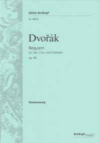 Dvorak Requiem Op89 Doge Piano Vocal Score Sheet Music Songbook