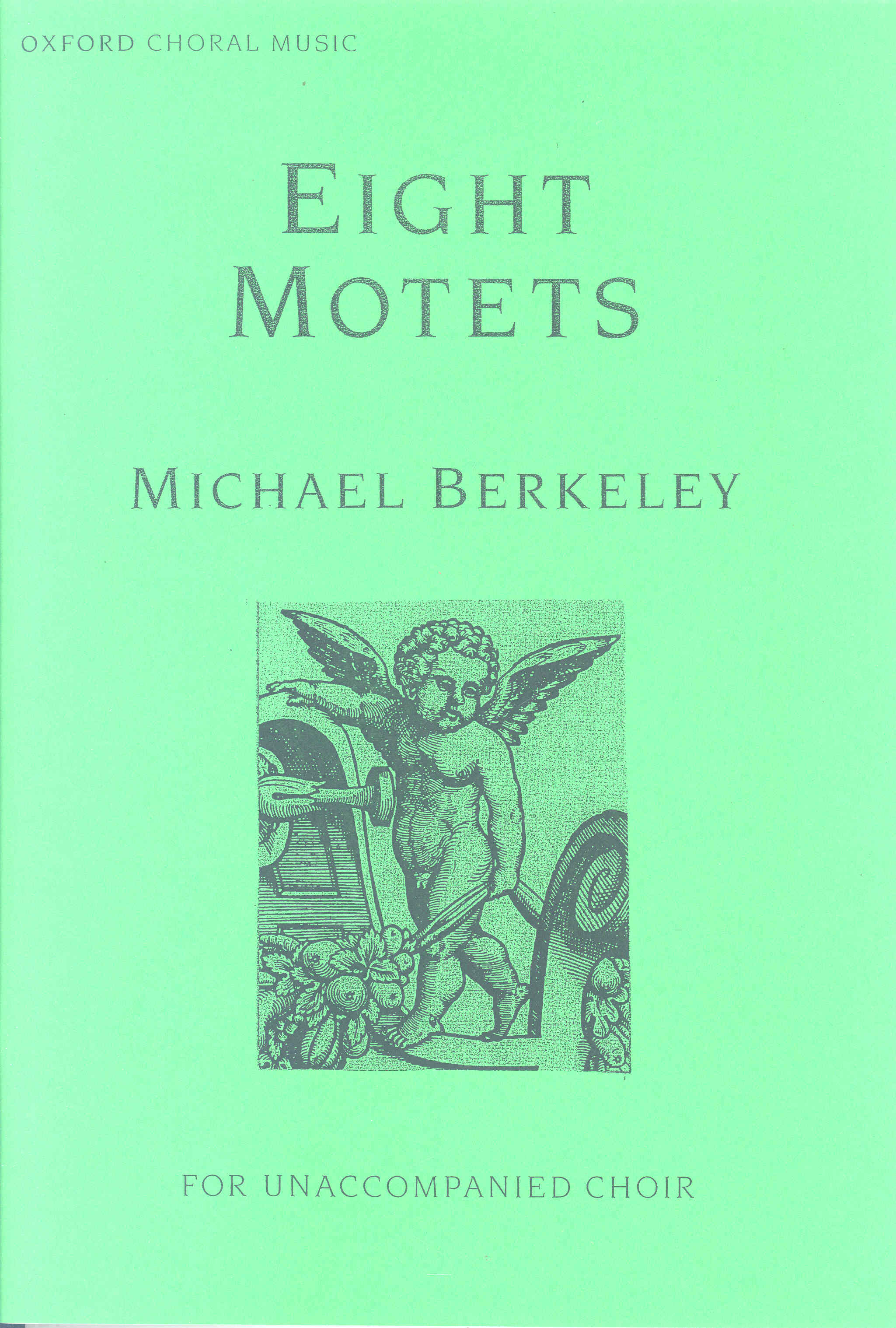 Berkeley Eight Motets Satb Sheet Music Songbook