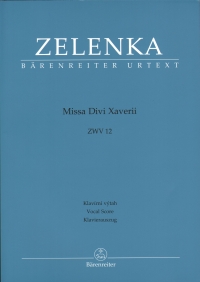 Zelenka Missa Divi Xaverii Zwv 12 Vocal Score Sheet Music Songbook
