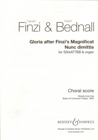 Bednall Gloria After Finzis Magnificat Ssaattbb Sheet Music Songbook