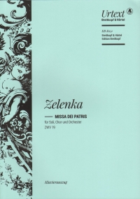 Zelenka Missa Dei Patris Zwv19 Piano Vocal Score Sheet Music Songbook
