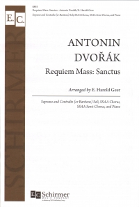 Dvorak Requiem Mass Sanctus Ssaa Choral Score Sheet Music Songbook