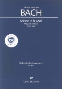Bach Mass B Minor Bwv232 Vocal Score Sheet Music Songbook