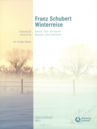 Schubert Winterreise Baritone Choir & Piano Sheet Music Songbook