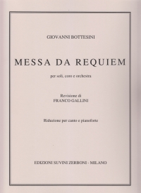 Bottesini Messa Da Requiem Vocal Score Sheet Music Songbook
