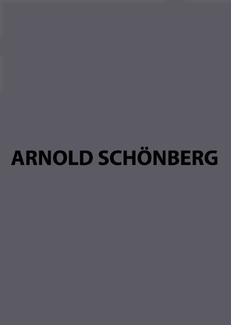 Schoenberg Die Jakobsleiter Sheet Music Songbook